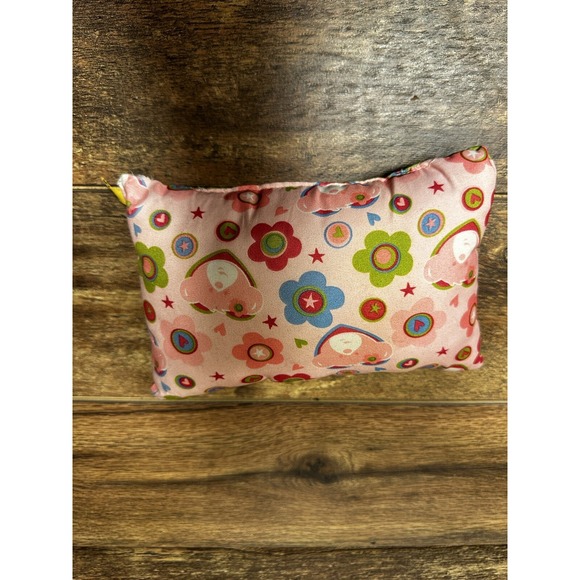 Build A Bear Reversible Pillow Colorful Stripe Floral Flower Teddy - Picture 1 of 6